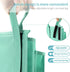 Bseash Bunk Bed Organizer, Bedside Caddy Hanging Storage Bag with 8 Pockets for College Dorm Rooms, Light Green