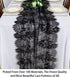 ShinyBeauty Black Lace Table Runner - 30x120 Inch Vintage Floral Lace Table Cloth for Weddings, Thanksgiving, Rustic