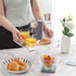 Cilinta 10"x10" Home Decorative Coffee Table Tray, Elegant Acrylic Serving Trays with Handles Works for Eating