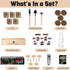 5 Indoor Bonsai Garden Starter Kit, Seeds Growing into Red Maple, Wisteria, Black Pine, Judas Tree, Acacia, Including