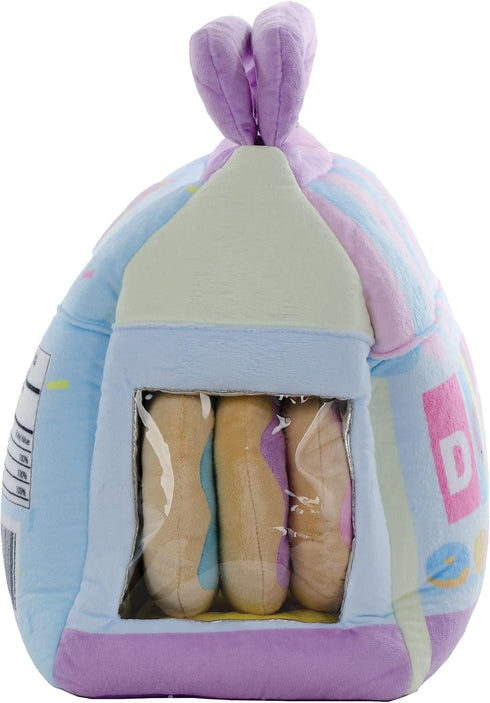 Set iscream Play with Your Food! Box of Donuts Fleece Play Pillow with Embroidered Accents