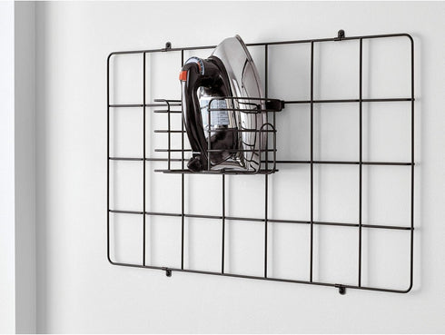 Jayce Metal Iron Holder - iDesign Storage Basket for Modular Grid Wall System, 8.25" x 5.75" x 5" - Matte Black