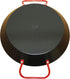 IMUSA USA 10" Carbon Steel Coated Nonstick Paella Pan, Black, Red Handles by Imusa