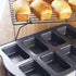 Beasea Mini Loaf Pan 8 Cavity, Nonstick Bakeware Square Bread Pan, Carbon Steel Mini Loaf Bread Pan Cake Pans for Baking Oven by Beasea