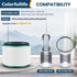 2 Pack Air Purifier Filter Replacements for Dyson HP01, HP02, DP01, Compatible with Pure Hot Cool Link