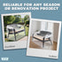 Storage Standard 2-Pack 58" 28" 52.5" Patio Loveseat Bench Cover - Reusable & Heavy-Duty Clear Plastic Outdoor Patio