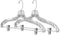 Whitmor Crystal Suit Hangers with Clips, Set of 2