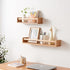 Rack,16 Inch Oak Nursery Shelves, Natural Wood Nursery Floating Shelves for Wall Mounted, Wall Bookshelf for Bedroom