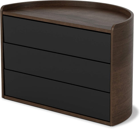 Umbra Moona Storage Box in Black/Walnut