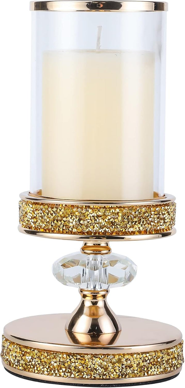 Candle Holder, Pillar Candle Holders, Crystal Candlesticks Holder for Wedding, Parties, Events,