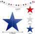 10 Pack 4th of July Decorations - 130Ft/330 Patriotic Star Streamers Banner Garland Hanging Independence Day Decor