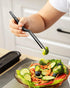 Fine Cooking Tweezers Set, 12 inch Professional Stainless Steel Tongs for Cooking, Plating, and BBQ