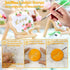 4 PCS Alphabet Letter Fondant Stamps - Upgraded Food Grade Cake Stamp Tool for Biscuit, Cookie, Uppercase, Lowercase,