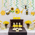 30Ct Bee Party Hanging Swirl Decorations for Garden Party, Fairy Party, Kids, Boys, Girls, Home, Classroom, Baby Shower