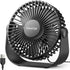Gaiatop USB Desk Fan, 3 Speeds with Strong Airflow, 5.5 Inch Quiet Portable Table Fan for Home Office Travel