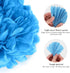Binpeng Paper Pom Poms Hanging Paper Flower Ball Decorations for Party Birthday Celebrations (Black 6PCS)