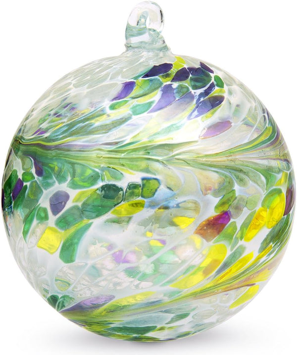 Friendship Ball Easy 4 Inch Kugel Iridized Witch Ball by Iron Art Glass Designs