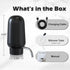 Electric Wine Aerator and Dispenser, Rechargeable Wine Decanter, Black