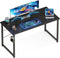 Casaottima 48 Inch Small Computer Desk - Home Office Writing Table for Small Spaces, Black