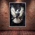 Kisappeared 24x36inch Vintage Gothic Wall Art White Crow Poster Print Canvas Victorian Style Dark Academia Room