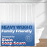 downluxe Waterproof Clear Shower Curtain Liner, PEVA Heavy Duty Plastic with 3 Magnets, 72" x 72", Clear