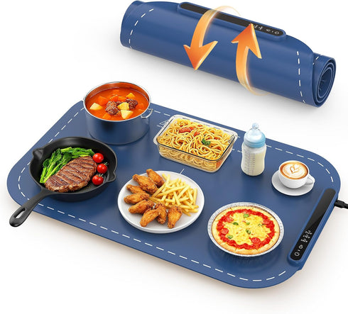 COWSAR Food Warming Mat, Silicone Electric Warming Tray for Buffet Party and