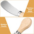 Patelai 12 Pieces Cheese Spreader Knife Set, Stainless Steel Butter Spreaders with Wooden Handle, 4.7 Inch