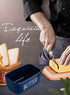 Countertop Butter Dish with Lid, Home Decor, Large Butter Dish for Ceramic Butter Keeper Container with Knife and High
