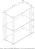 Furinno Turn-S-Tube 3-Tier Compact Display Rack, Multipurpose Shelf with Square Tube, Sonoma Oak/White