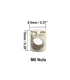 cSeao 18-Set M6x40mm/ 50mm/ 60mm/ 70mm/ 80mm Crib Screws Hardware Replacement Kit, Hex Drive Socket Cap Screws Barrel
