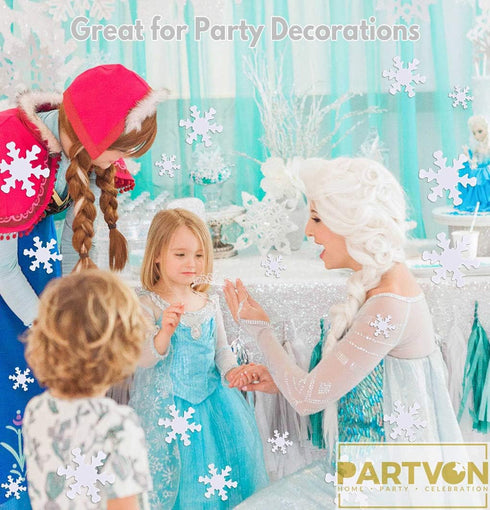 Christmas Snowflake Confetti Decoration - 1500pcs Snowflakes Frozen Party Confetti for Winter Wonderland Events