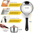 E-far 1 Quart Saucepan with Lid, Stainless Steel Small Sauce Pot with Glass Lid for Cooking, Easy Clean & Rust Free, Dishwasher Safe by E-far