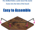 Set 3, Trwcrt Corner Shelf Wall Mounted of Floating Wall Shelves Rustic Wooden Storage Shelves for Bedroom, Bathroom
