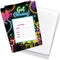 Desert Cactus Neon Happy Birthday Invitations - Invite Cards (10 Count) with Envelopes for Kids Party