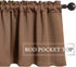 MIULEE Mocha Blackout Valance Thermal Insulated Rod Pocket Window Treatment Tiers Short Curtain 52 x 18 Inches 1 Panel,