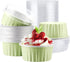 EUSOAR Foil Cupcake Wrappers, 30pcs 5oz Disposable Aluminum Foil Baking Cups with Lids, Mini Cheesecake Pan