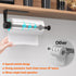 Paper Towel Holder Under Cabinet, Single Hand Operable Wall Mount with Damping Effect, Self-Adhesive or Drilled