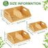 Barydat 3 Pcs Onion and Potato Storage, Bamboo Pantry Organizer, Stackable for Kitchen, Countertop, Vegetable Storage