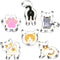 Kitty Cat Cookie Cutter Set, 6 Piece Cat Face, Kitty Butt, Paw and Cute Shapes for Themed Party