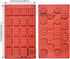Aswewamt 2 Pcs Rectangle Round Waffle Silicone Mold 18-Cavity 20-Cavity Mini Waffle Cookie Chocolate Candy Fondant Baking Mold for Mini Muffin Dessert Cake by Aswewamt