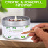 TOMOKO White Sage Candle with Sage Leaf, Rose, Lavender, Himalayan Salt & Essential Oil