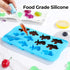 2 Sized Dinosaur Candy Molds - Regular and Mini Silicone Chocolate Molds, Nonstick Set of 5