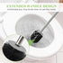 AONEZ Set, 3 Pack Toilet Brush and Holder with Stainless Steel Handle Toilet Bowl Brush, Compact Toilet Scrubber Brush