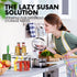 Clear Lazy Susan Organizer, Rotating Makeup Organizer for Vanity, Spice Rack Kitchen Cabinet Organizers and Storage