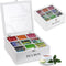 handrong Tea Box Organizer,Wood Tea Bag Holder Organizer,Modern Teas Bag Storage with