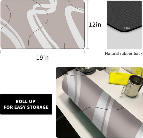 Mat,Counter Golener Bar Mat Spill Protector Absorbent Coffee Maker Spill Mat Under Espresso Maker rug,Heat Resistant