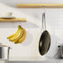 Counter, 1 Pack bussdis Banana Hook Under Cabinet Silver - Adhesive Banana Hanger Under Metal Banana Holder Stand