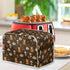 Toaster Dust Cover for 2 Slice Microwave Oven, Stain Resistant Kitchen Appliance Cover with Handle, Coffee Dessert Brown