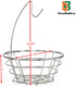 DecoBros Wire Fruit Tree Bowl with Banana Hanger, Chrome Finish