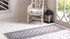 Unique Loom Outdoor Trellis Collection Area Rug - Stars (2' x 6' 1" Runner, Gray/ Silver) by Unique Loom